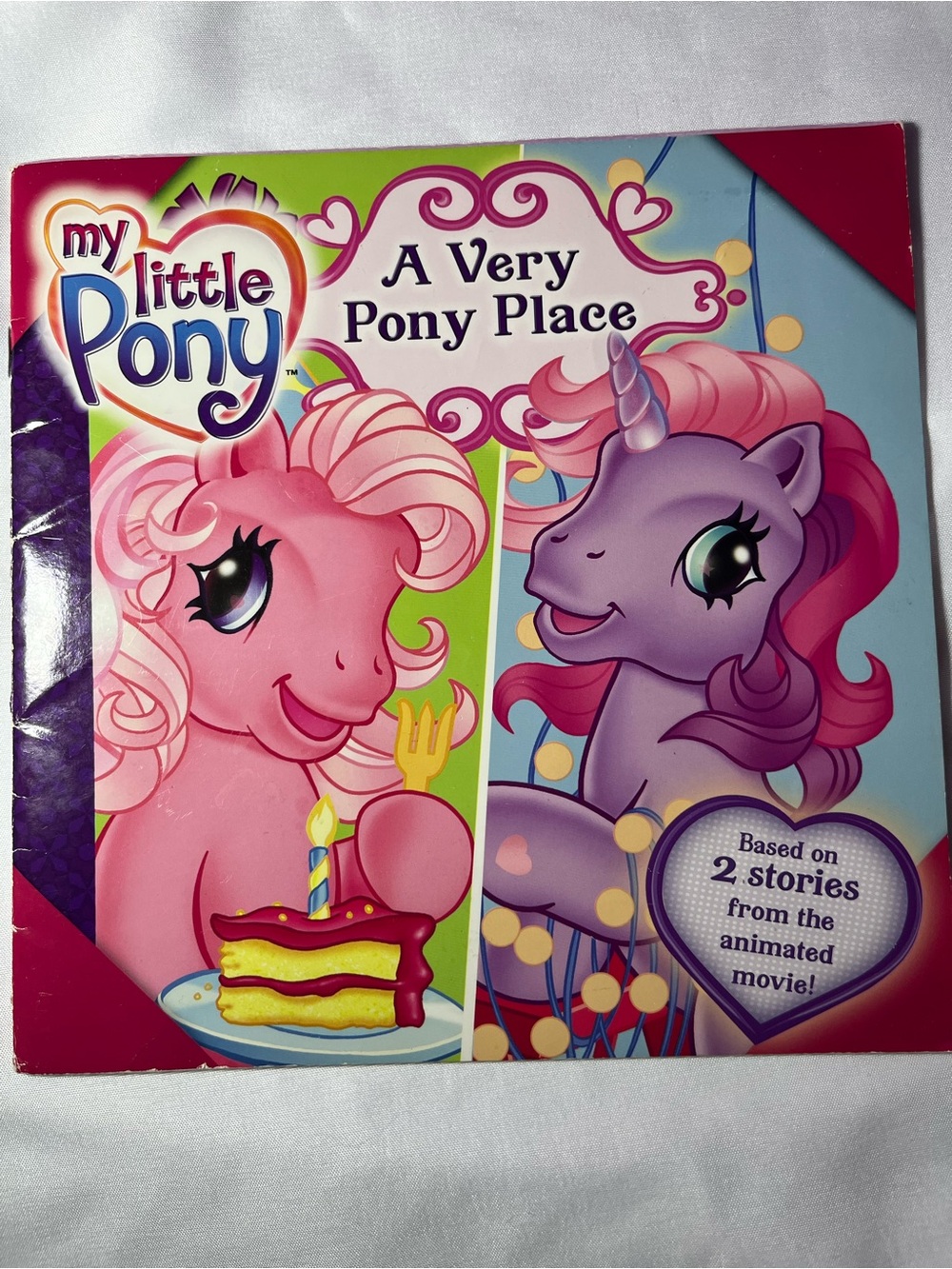 My Little Pony A Very Pony Place Paperback Book #760 Vintage 2007 2 Stories